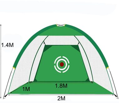 Afneembare Sport Praktijk Golf Netto 2M 3M Pop Up Raken Kooi Batting Raken Chippen Tent Tool Tuin Apparatuur 2M groen