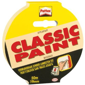 Afplaktape Pattex Classic 19mmx50m creme