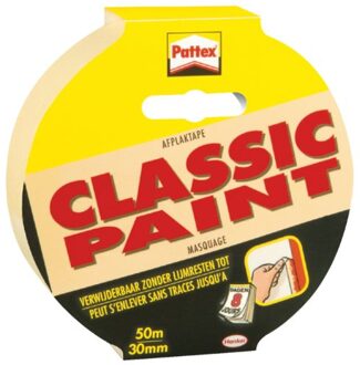 Afplaktape Pattex Classic 30mmx50m creme