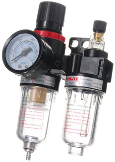 AFR2000+AL2000 Pneumatic Filter G1/4" Air Treatment Unit Pressure Regulator Compressor Reducing Valve Oil Water Separation Gauge
