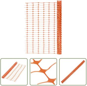 Afrasteringsgaas 1x50m - HDPE - Oranje - 100x40mm - 100g/m²