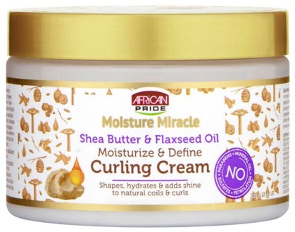 African Pride Moisture Miracle Shea Butter & Flaxseed Oil Moisturize & Define Curling Cream 340gr