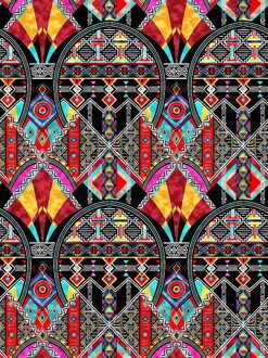 Afrika Oude Mysterieuze Religieuze Poly Katoen Stof Geometrie Bloemen Naaien Doek Jurk Kleding Textiel Patchwork,1Yc18113 1123309