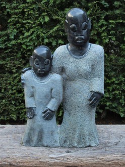 Afrikaans tuinbeeld Together, 70 cm