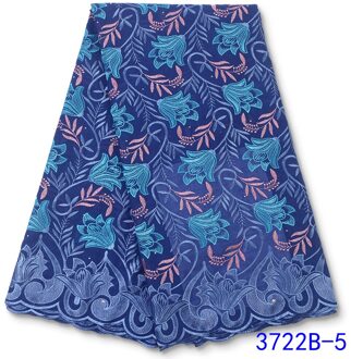 Afrikaanse Droge Kant Stof Katoen Kant Gaten Zwitserse Voile Kant In Zwitserland Voor Nigeriaanse Party Jurk YA3722B-7 afbeelding 5