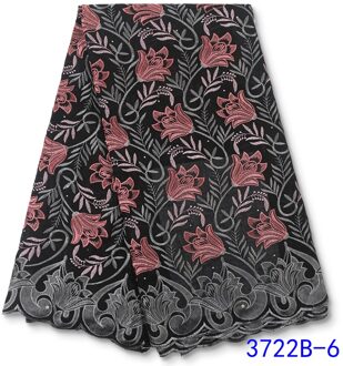 Afrikaanse Droge Kant Stof Katoen Kant Gaten Zwitserse Voile Kant In Zwitserland Voor Nigeriaanse Party Jurk YA3722B-7 afbeelding 6