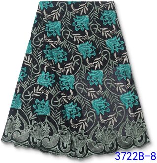 Afrikaanse Droge Kant Stof Katoen Kant Gaten Zwitserse Voile Kant In Zwitserland Voor Nigeriaanse Party Jurk YA3722B-7 afbeelding 8