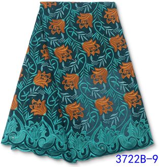 Afrikaanse Droge Kant Stof Katoen Kant Gaten Zwitserse Voile Kant In Zwitserland Voor Nigeriaanse Party Jurk YA3722B-7 afbeelding 9