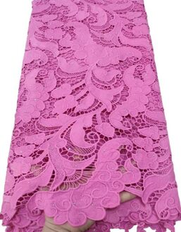 Afrikaanse Kant Stof Netto Kant Geborduurde Nigeriaanse Guipure Koord Kant Stof Voor Wedding Party Dress YTB86 Geel AS PIC1