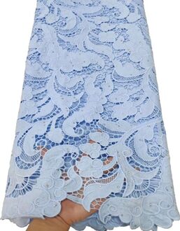 Afrikaanse Kant Stof Netto Kant Geborduurde Nigeriaanse Guipure Koord Kant Stof Voor Wedding Party Dress YTB86 Geel AS PIC2