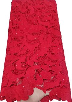 Afrikaanse Kant Stof Netto Kant Geborduurde Nigeriaanse Guipure Koord Kant Stof Voor Wedding Party Dress YTB86 Geel AS PIC7