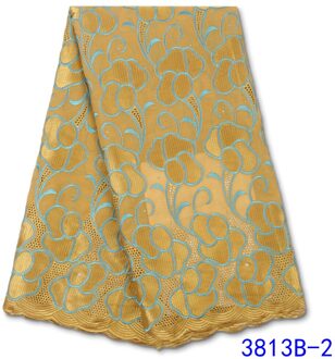 Afrikaanse Katoen Kant Stof Kant Zwitserse Voile Kant Materiaal In Zwitserland Borduren Voor Jurk Naaien YA3813B-2 afbeelding 2