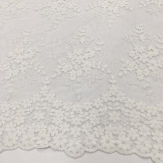 Afrikaanse Katoen Tule Kant Stof Voor Jurk, Bruid Tulle Veters, Diy Tissue Naaien Patchwork Geborduurde Stoffen 0.5 Yard-45cmX124cm