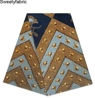 Afrikaanse Stof 100% Katoen Ankara Print Blok Wax Tissu Tecidos Textiel Africain Stoffen Voor Diy Jurk Home Decor