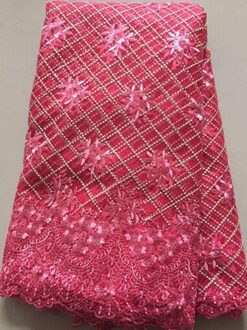 Afrikaanse Tule Kant Stoffen Met Stenen Borduurwerk Netto Kant Afrikaanse Franse Kant Met Kralen Wedding WLL3278 AS PIC1