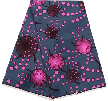 Afrikaanse Wax Ronde Patroon Pagnes Afrikaanse Gegarandeerd Echte Wax Bedrukte Stof