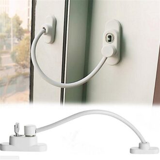 Afsluitbare Venster Security Cable Lock Deur Veiligheid Restrictor Kind Raam En Deur Beveiliging Restrictor Met Sleutel