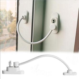 Afsluitbare Venster Security Cable Lock Deur Veiligheid Restrictor Kind Raam En Deur Beveiliging Restrictor Met Sleutel