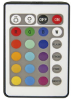 Afstandbediening voor de 5W RGB led spots