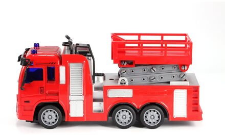 Afstandsbediening Brandweerwagen Model Speelgoed Elektrische Brandweerwagen Model Jongen Elektrische Ladder Brandweerwagen Draagbare Onderwijs Speelgoed Voor Kinderen rood 2