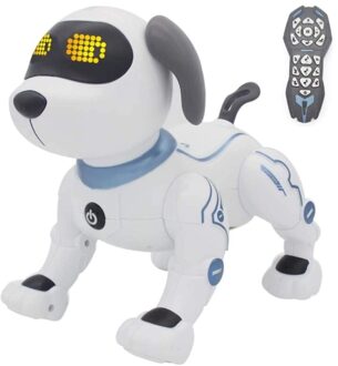 Afstandsbediening Hond Rc Robotic Stunt Puppy Dansen Programmeerbare Smart Speelgoed Met Geluid Interactieve