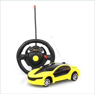 Afstandsbediening Rc Racing Auto Speelgoed Auto Model Voor Kinderen Jongen Christmas Classic Educatief Monteren Speelgoed geel