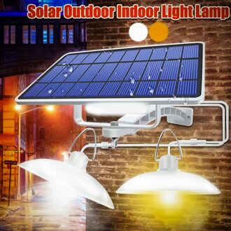 Afstandsbediening Solar Hanglampen Outdoor Indoor Led Waterdichte Muur Beveiliging Lamp Voor Tuin Garage Veranda Voordeur Patio 1 wit licht-wit