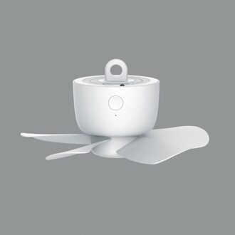 Afstandsbediening Timing Usb Aangedreven Plafond Ventilator Lucht Koeler 4 Speed Usb Ventilator Voor Bed Camping Outdoor Opknoping Camper Tenten hanger Fan wit