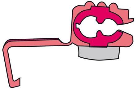 Aftakklem 1563 Rood 10 Stuks