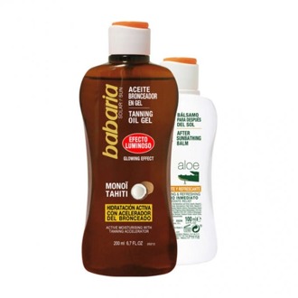After Sun Babaria Tanning Coconut Oil Gel & After Sun 200 ml + 100 ml