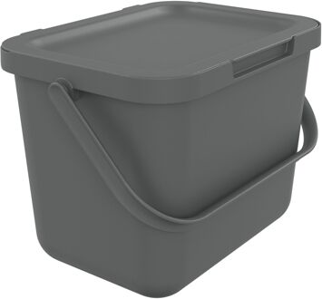 Afvalbak Loops - Kunststof - Grijs - 19.2x25.7x18.7cm - 6l