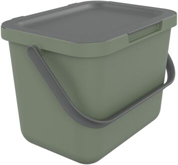 Afvalbak Loops - Kunststof - Salie Groen - 19.2x25.7x18.7cm - 6l