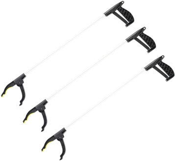 Afvalgrijper - 3x - met klemgreep - 76 cm - grijphulp - afvalprikker