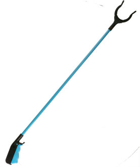 Afvalgrijper 83 cm  blauw