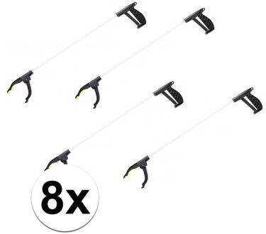Afvalgrijper - 8x - met klemgreep - 76 cm - grijphulp - afvalprikker
