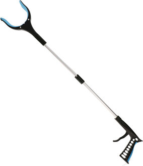Afvalgrijper/grijptang - opvouwbaar - 81 cm - aluminium/kunststof - magnetische grip kaak