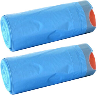 Afvalzakken/vuilniszakken - 30x - 35 liter - blauw - 11,5 mic.