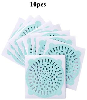 Afvoer Theepot 10 Stk/partij Wegwerp Haar Filter Zeef Sticker Badkamer Douche Drain Cover Netto Badkamer Wastafel