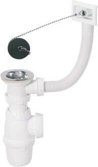 Afvoer Voor Enkele Spoelbak Ø50mm Wit