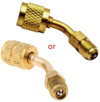 Afvoerbuis Mini Split Systeem Opladen Vacuüm Poort Adapter Swivel Type, 5/16 Vrouwelijke, 1/4 Mannelijke Sae