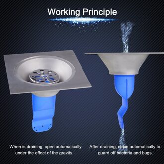 Afvoerputje Seal Drain Deodorant Siliconen Kern Insect Controle Terugslagklep Terugslagklep Voor Badkamer Pijpen Buis In Wc type C 50mm