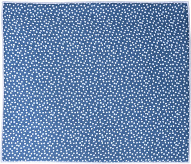 Afwas afdruipmat keuken - absorberend - microvezel - blauw stip - 40 x 48 cm