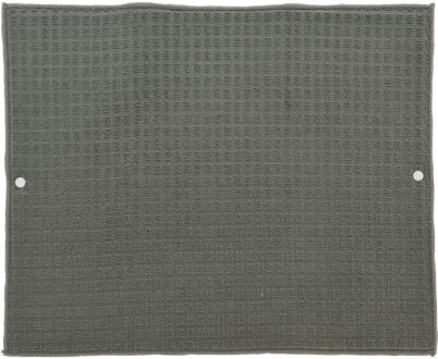 Afwas afdruipmat keuken - absorberend- microvezel - grijs - 40 x 48 cm