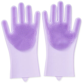 Afwas Handschoenen Scrubber Rubber Magic Cleaning Silicone Handschoenen Verwarmde Slip Keuken Huishoudelijke Handschoenen Wassen Handschoenen grijs zwart