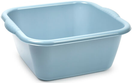 Afwasbak teil - 20 liter - licht blauw - kunststof - 46 x 42,5 x 19 cm