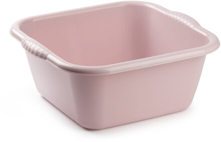 Afwasbak teil - 20 liter - roze - kunststof - 46 x 42,5 x 30,5 cm