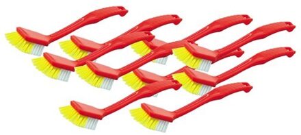 Afwasborstel extra lang 28cm rood
