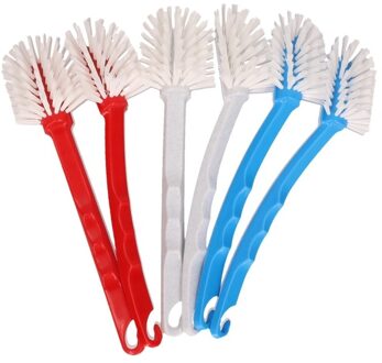 Afwasborstels met haakje - 12x - in verschillende kleuren - 28 cm - Afwassen - Afwasborstels
