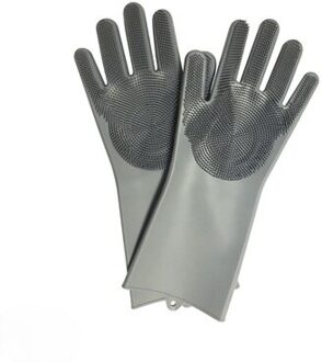 Afwassen Siliconen Handschoenen Beschermen Hand Vuil Schoon Borstels Schoonmaken Tool Keuken Accessoires Wassen Fruit Groente Gadgets 1 Paar Hui-150g