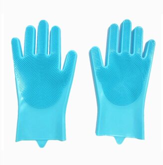 Afwassen Siliconen Handschoenen Beschermen Hand Vuil Schoon Borstels Schoonmaken Tool Keuken Accessoires Wassen Fruit Groente Gadgets 1 Paar Lan-150g
